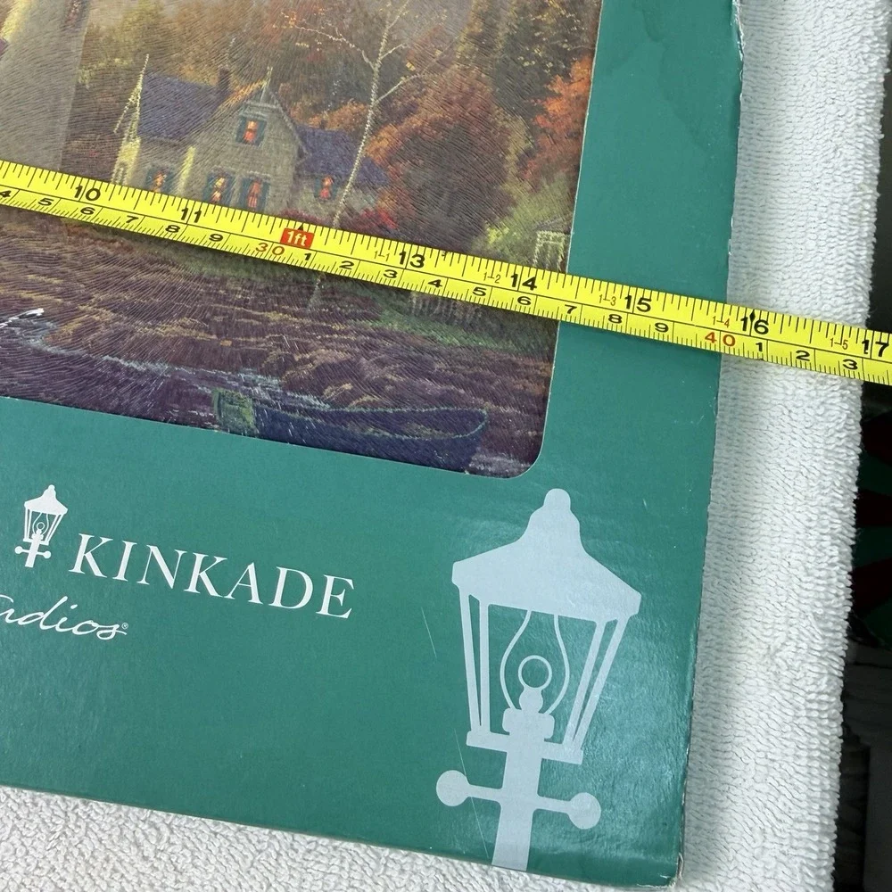 Thomas Kincaid Large 12x16 Tempered Glass Cutting Board Lighthouse Kitchen